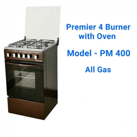 Premier 4 gas burner with an electric oven PM 400